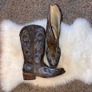 ROPER Women's Riley Western Cowboy Boots 🤎💙